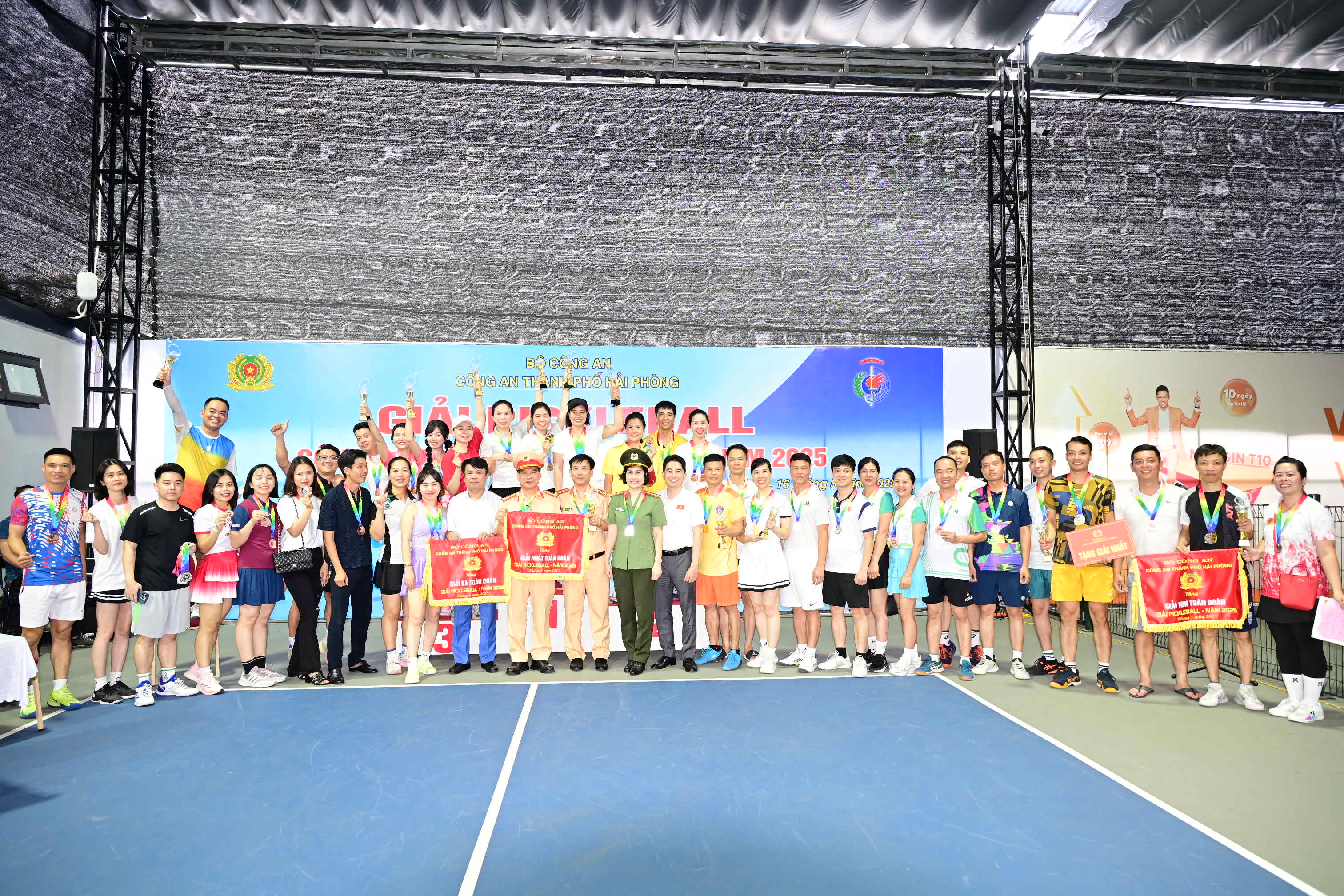 Bế mạc giải Pickleball Công an thành phố Hải Phòng năm 2025: Đội tuyển Phòng Cảnh sát giao thông đạt giải nhất toàn đoàn